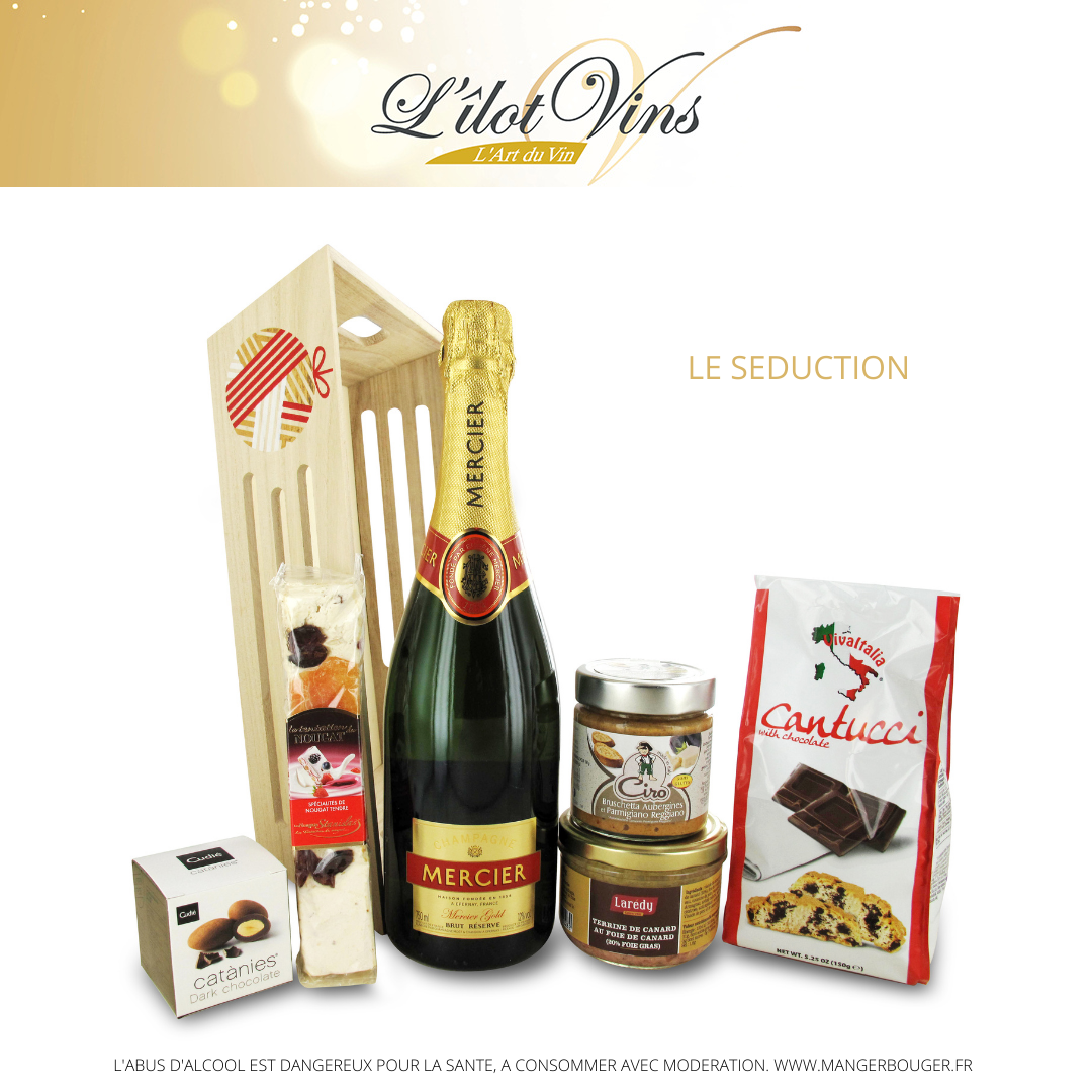 Coffret cadeau vin et chocolat