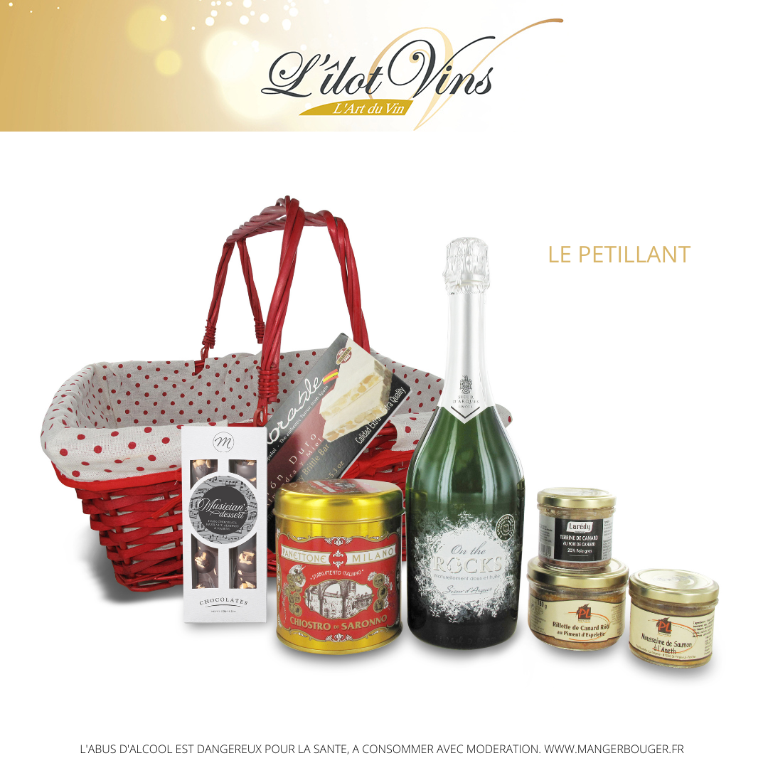 Coffret Cadeau Champagne  Noël L'îlot Vins Martinique