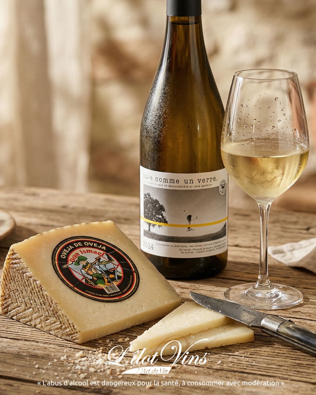 Fromage de brebis Don Ismael et Nu Comme Un Verre Blanc 2024