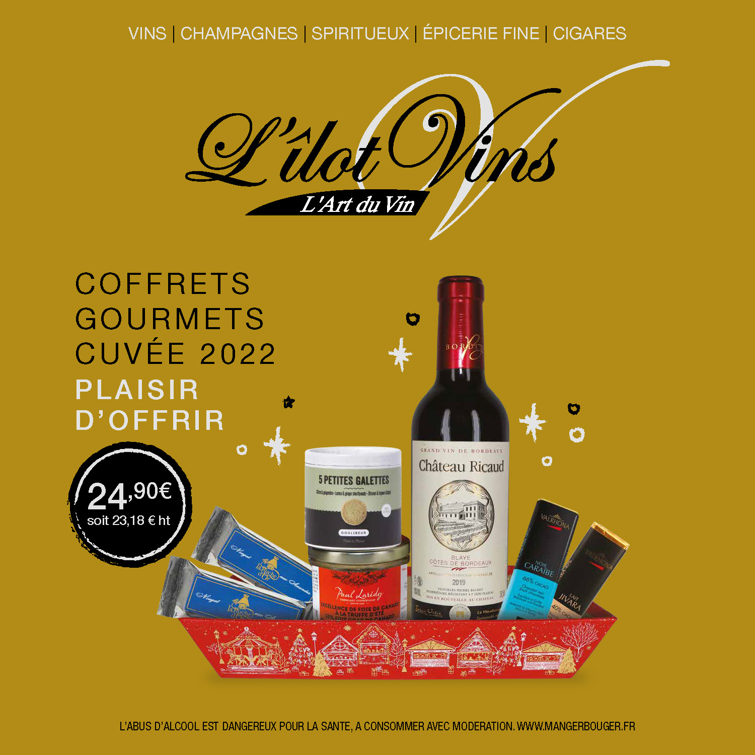 Découvrir les coffrets cadeaux 2022 disponibles chez L'îlot Vins