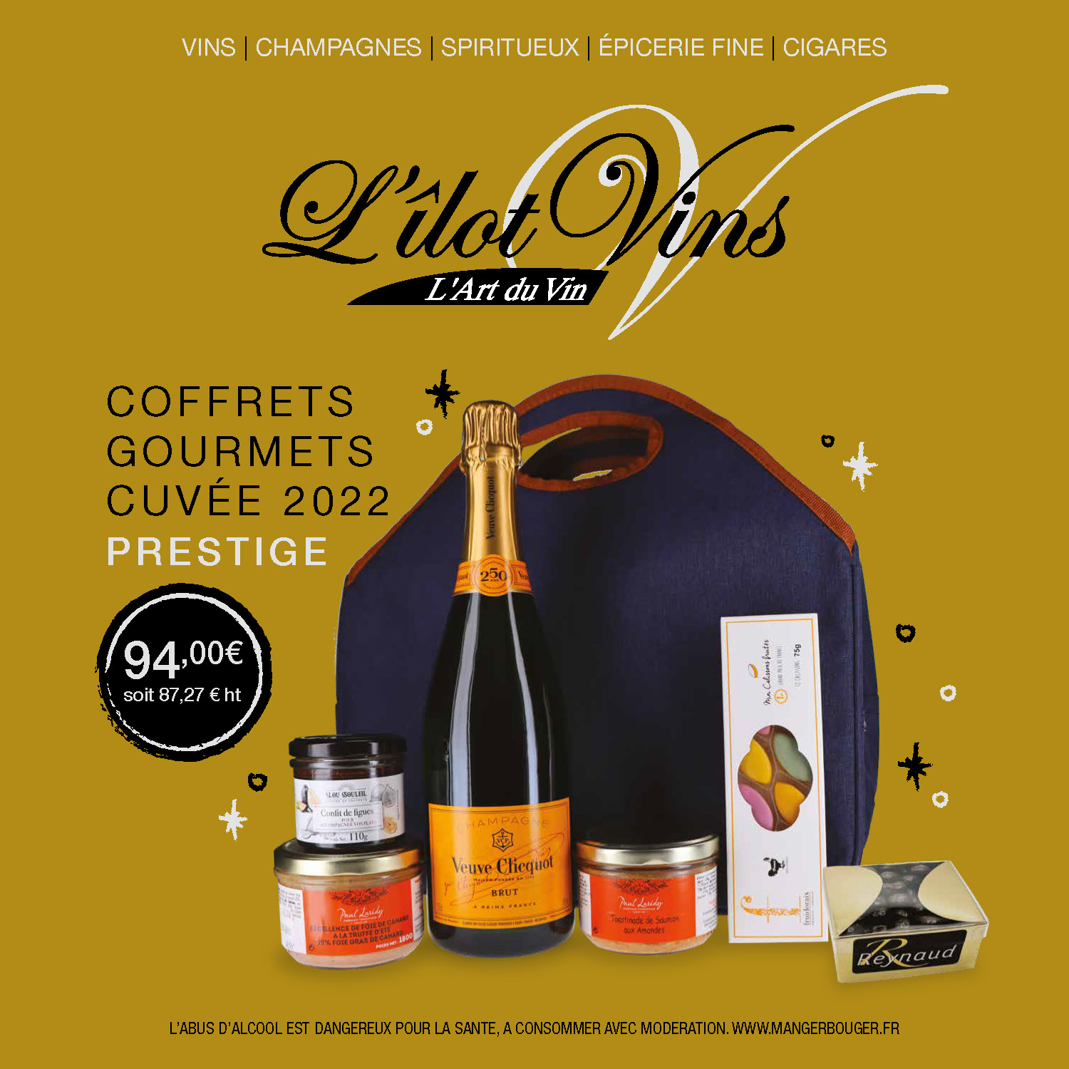 Coffret Cadeau Champagne  Noël L'îlot Vins Martinique